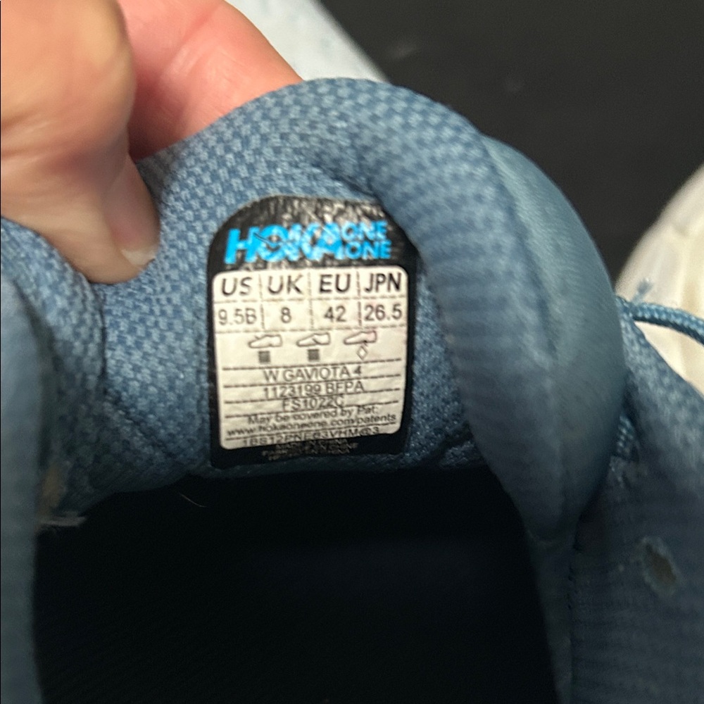 Hoka  Light Blue Athletic Running Shoes - Picture 8 of 10